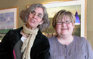 Priscilla Steele (l) & Deb Bailey will share The Marion Arts Fest Story at the next meeting of the CRPRA - Thursday, April 9, 2009.